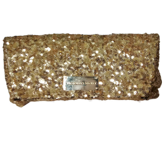 gold sequin clutch purse